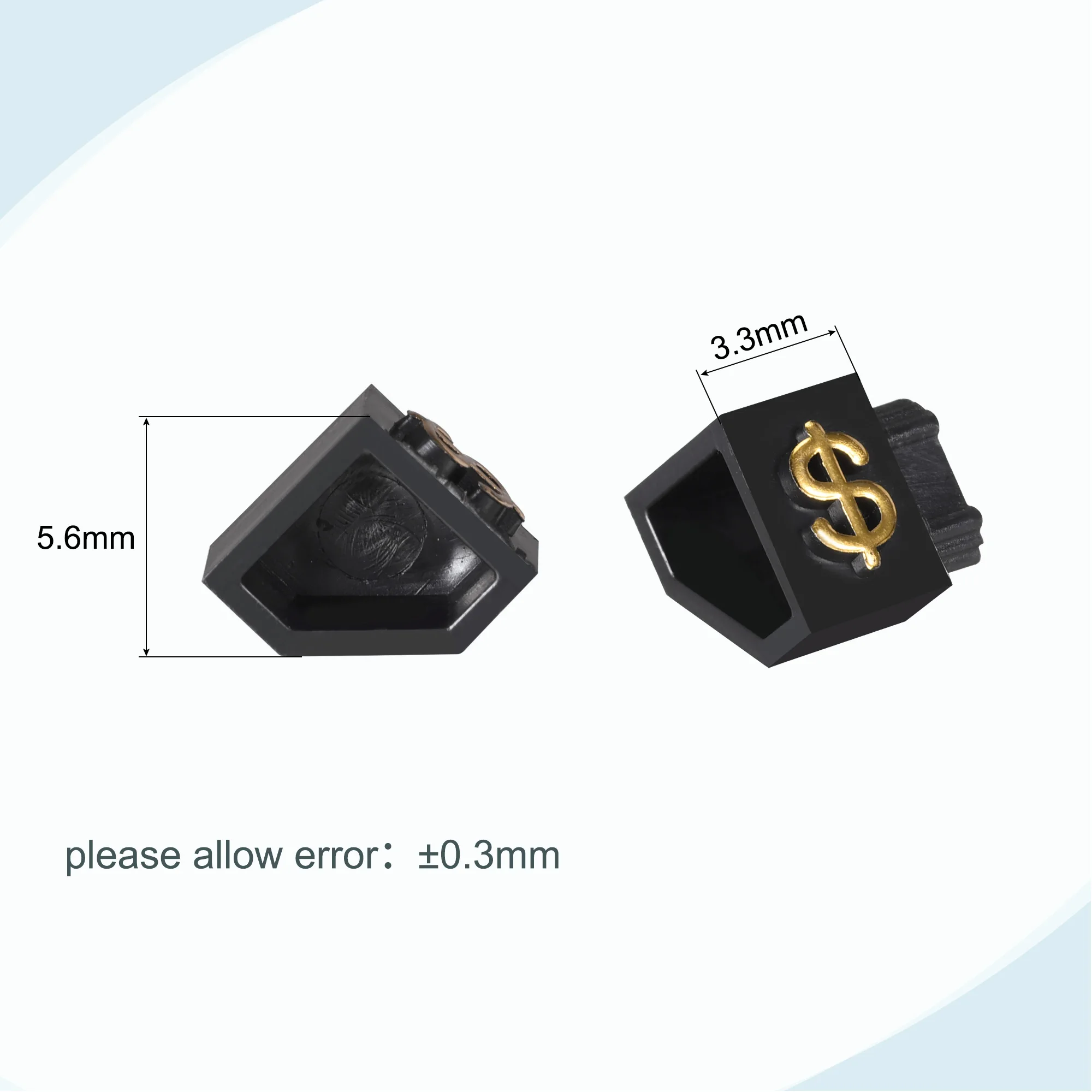 Uxcell 10Sets Golden Silvery Black Number Letter Adjustable Mini Cube Price Tag Display Stand Tag Label Sets of Number Labels