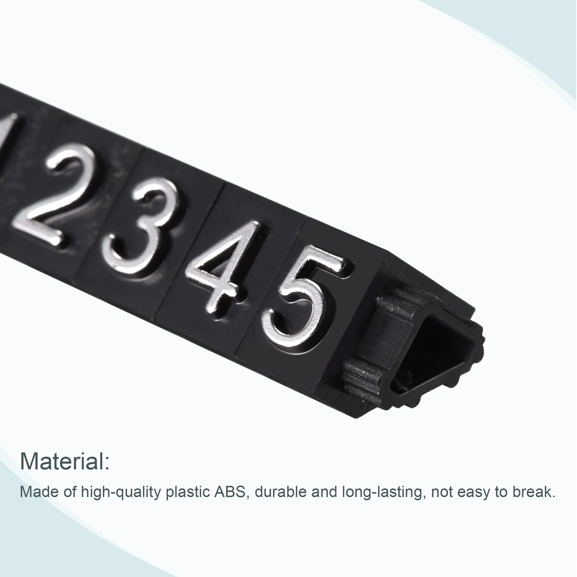 Uxcell 10Sets Golden Silvery Black Number Letter Adjustable Mini Cube Price Tag Display Stand Tag Label Sets of Number Labels