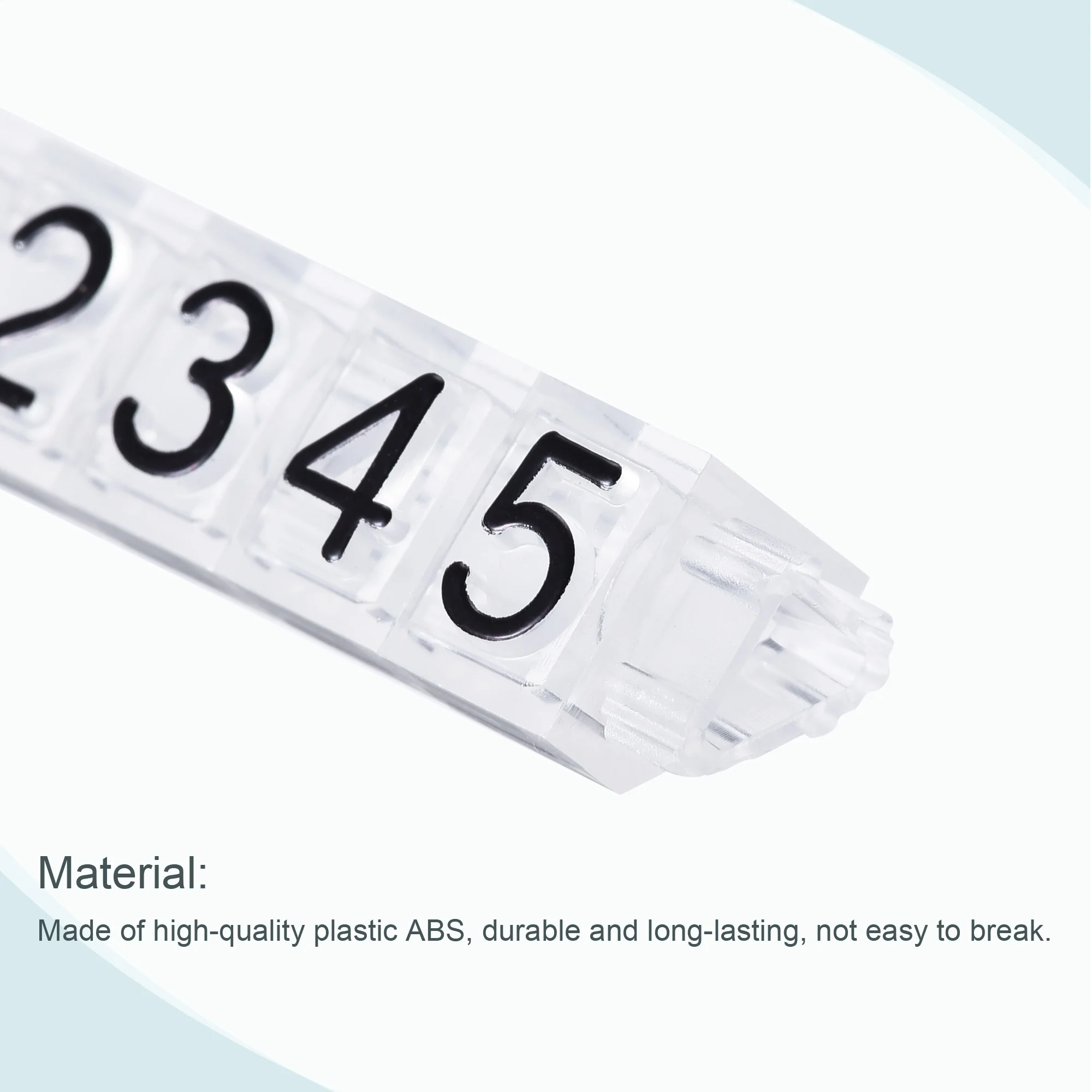 Uxcell 10Sets Golden Silvery Black Number Letter Adjustable Mini Cube Price Tag Display Stand Tag Label Sets of Number Labels