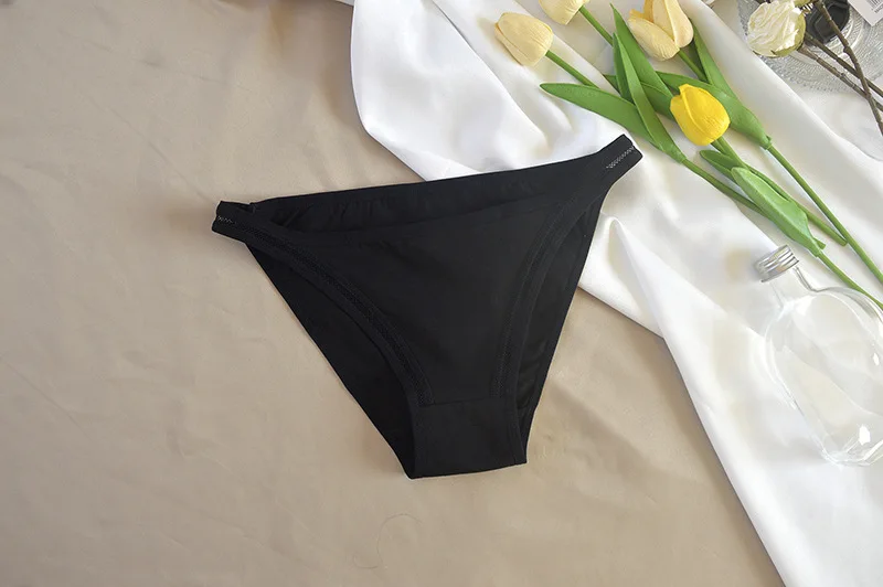 3Pcs/set Women Cotton Panties Female Mesh Underpants Solid Color Bikini Briefs Underwear Ladies Sexy Panty Girls Lingerie