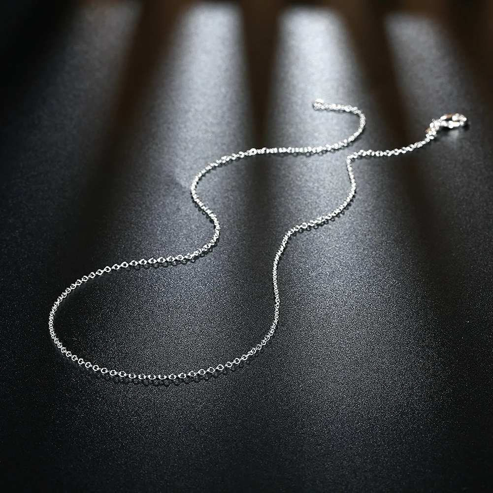 10pcs wholesale 925 sterling silver 1MM snake chain necklace for women man 16-30inches fashion party wedding Jewelry gifts