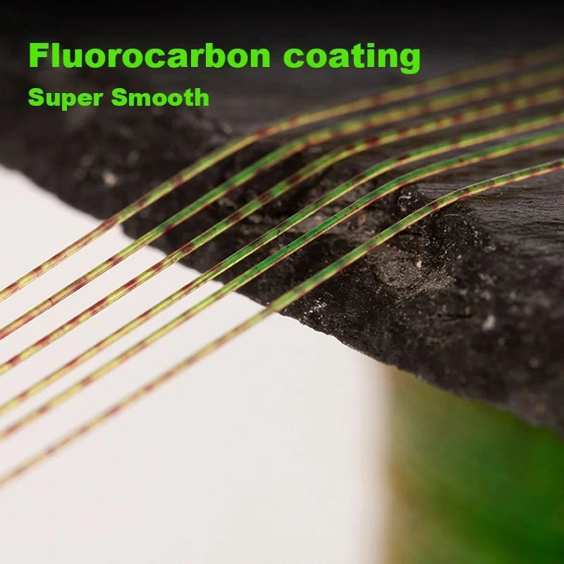 Invisible Fluorocarbon Coated Fishing Line Spoted Bionic Monofilament Nylon 1000M Line Speckle Carp Fishing Accessories