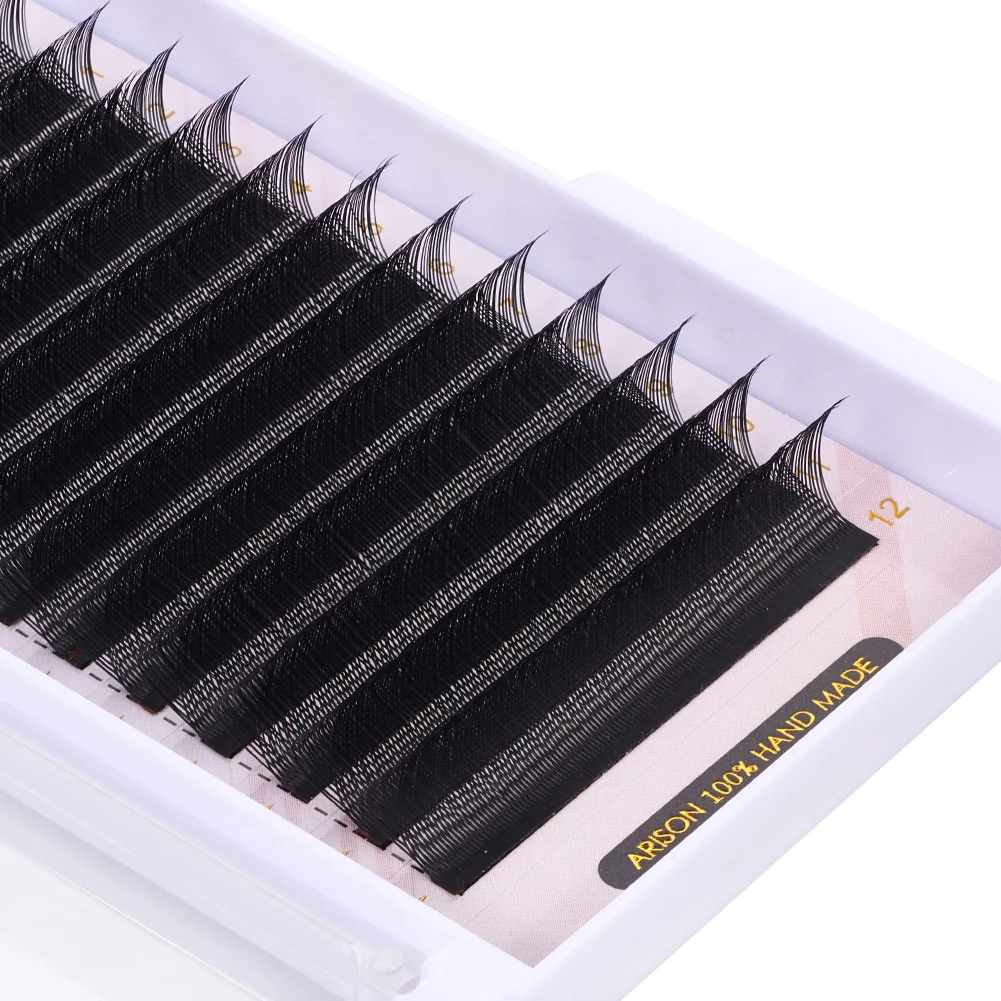 ARISON Black YY Eyelashes Extension Double Tips Lashes Cilios Y Premade Volume YY Shape EyeLash Grafting Extension Split Tip