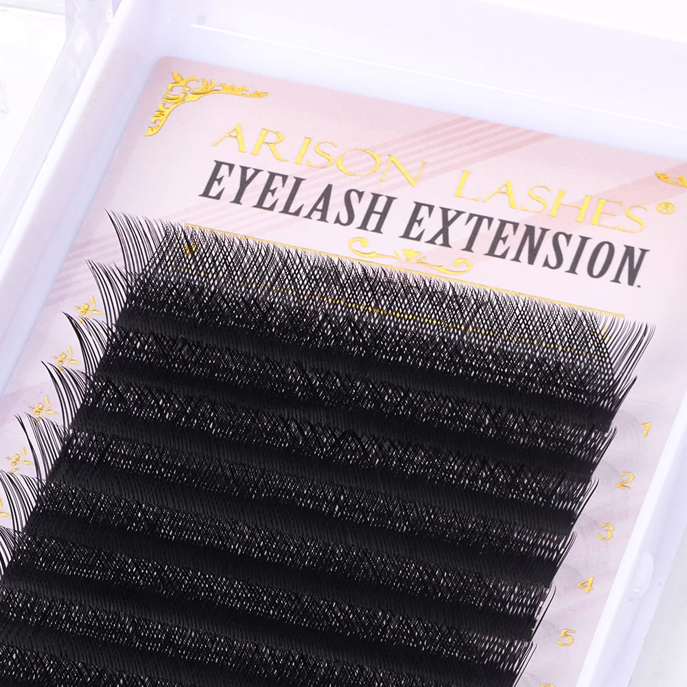 ARISON Black YY Eyelashes Extension Double Tips Lashes Cilios Y Premade Volume YY Shape EyeLash Grafting Extension Split Tip
