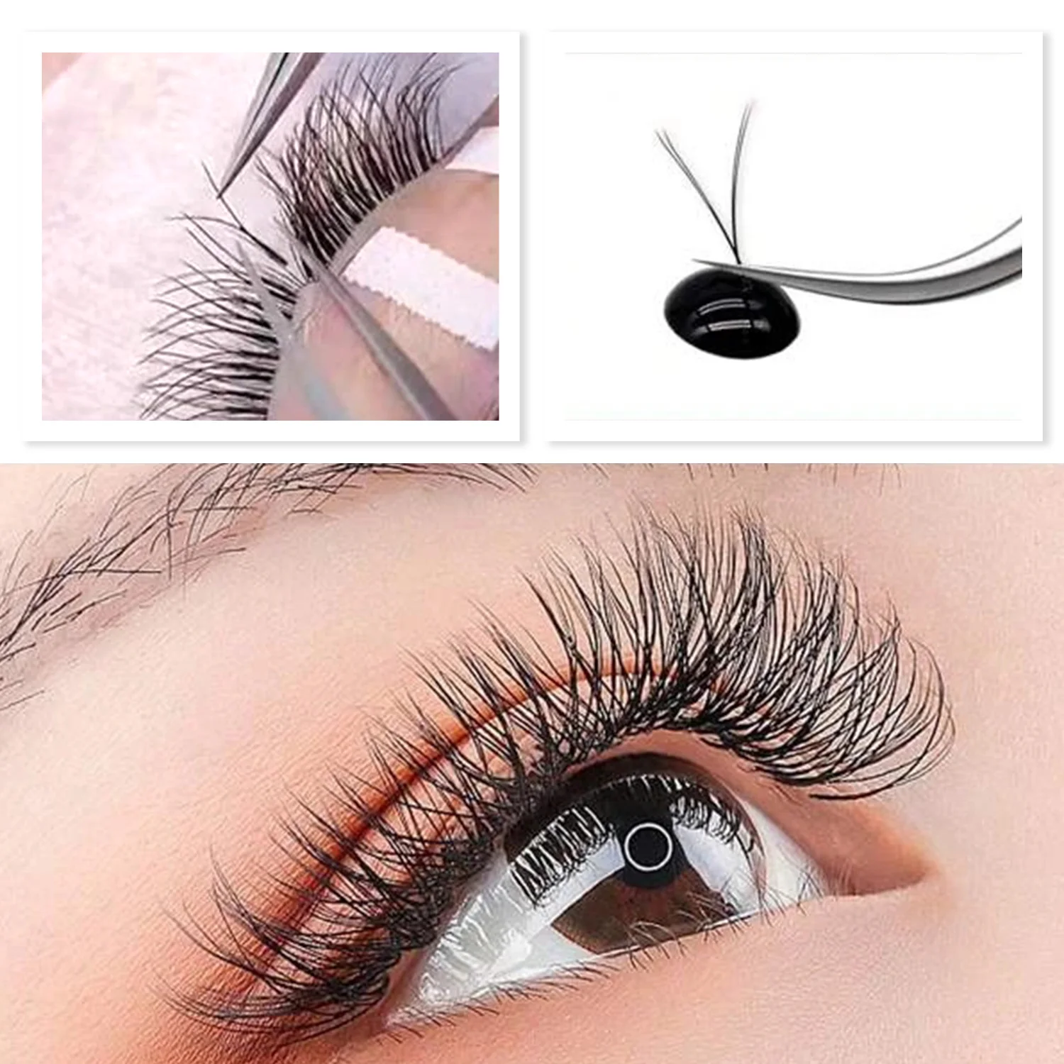 ARISON Black YY Eyelashes Extension Double Tips Lashes Cilios Y Premade Volume YY Shape EyeLash Grafting Extension Split Tip