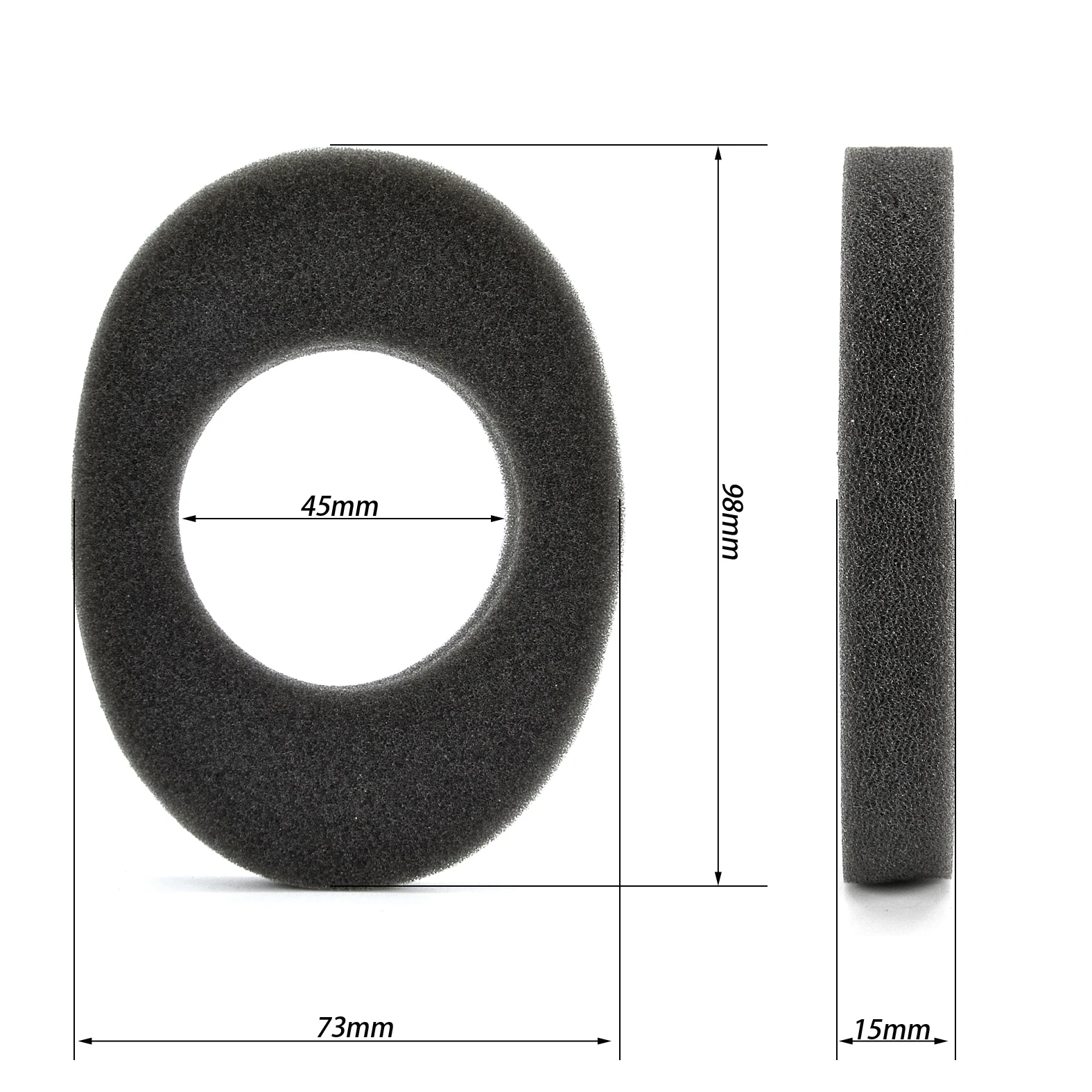 2 Pairs Sound Insulation Cotton Replacement For 3M Worktunes Connect Headphones Accessories Earpads Ear Muffs Repair Parts