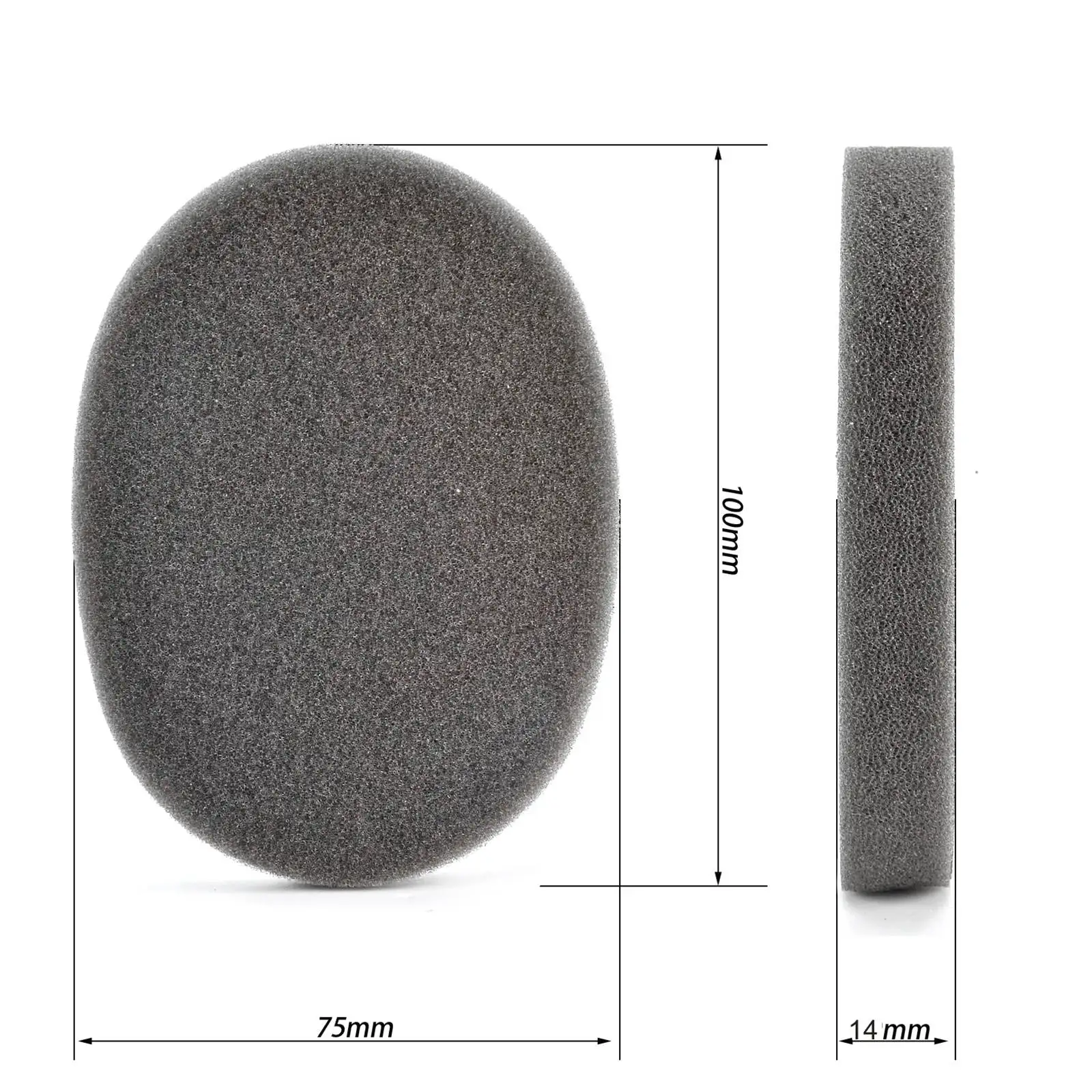 2 Pairs Sound Insulation Cotton Replacement For 3M Worktunes Connect Headphones Accessories Earpads Ear Muffs Repair Parts