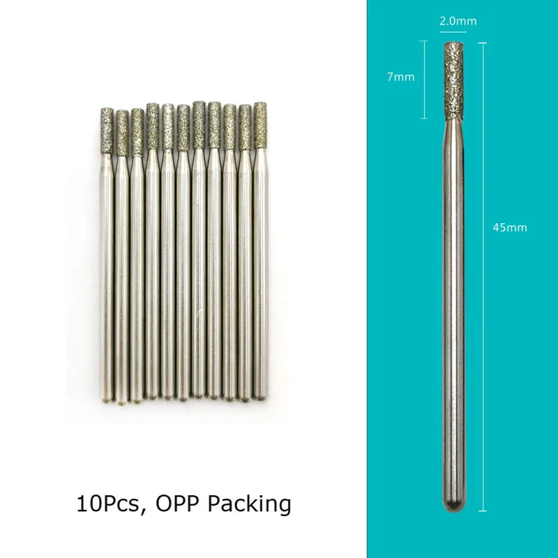HYTOOS Nail Drill Bits Diamond Cutters for Manicure Cuticle Burr Milling Cutter for Pedicure Nails Accessories Tools