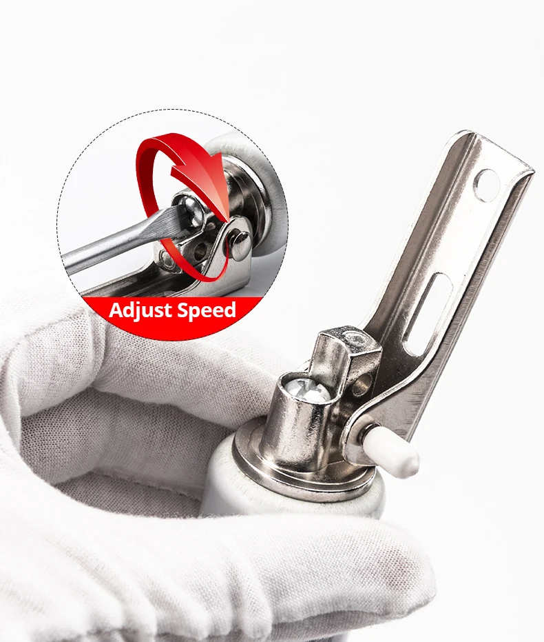 KAK Soft Closing Automatic Door Closer 35KG Pneumatic Adjustable Speed Positioning Door Stop Protective Door Holder Hardware