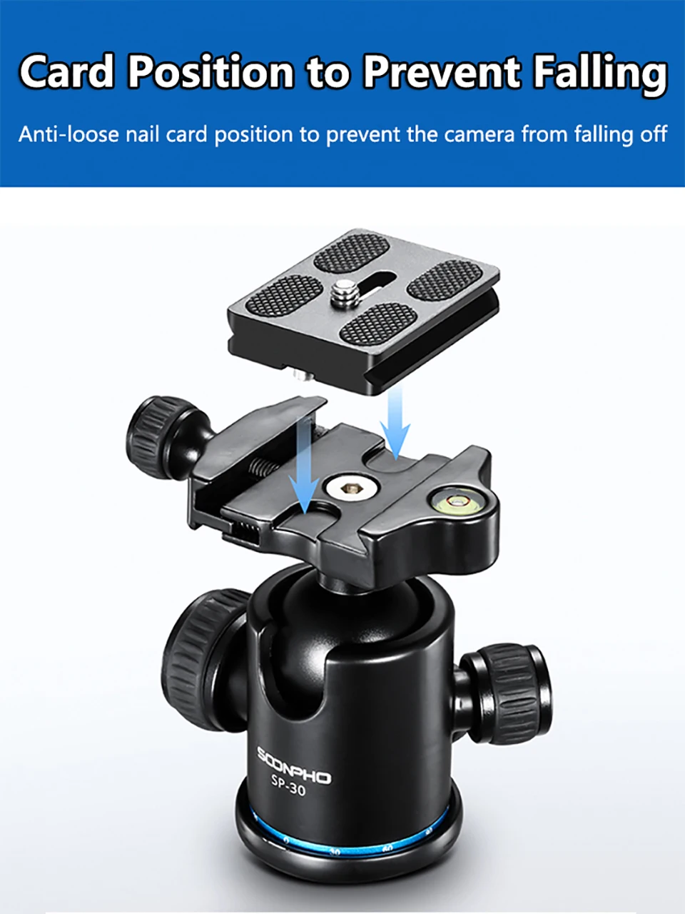 BEXIN Universal Aluminum Alloy Quick Release Plate Tripod Mount Adapter with 1/4 Screw for Benro Arca Swiss Ball Head and Camera