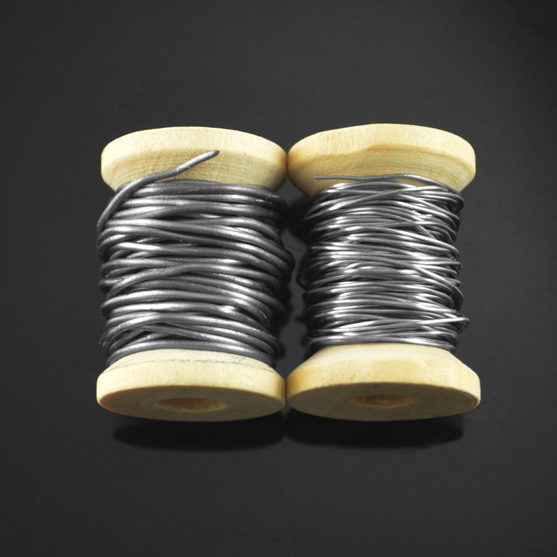 MNFT 2Pcs Dia 0.5 mm/1.0mm Soft Lead Wire Spool for Fly Tying Fishing Material for Weight Line