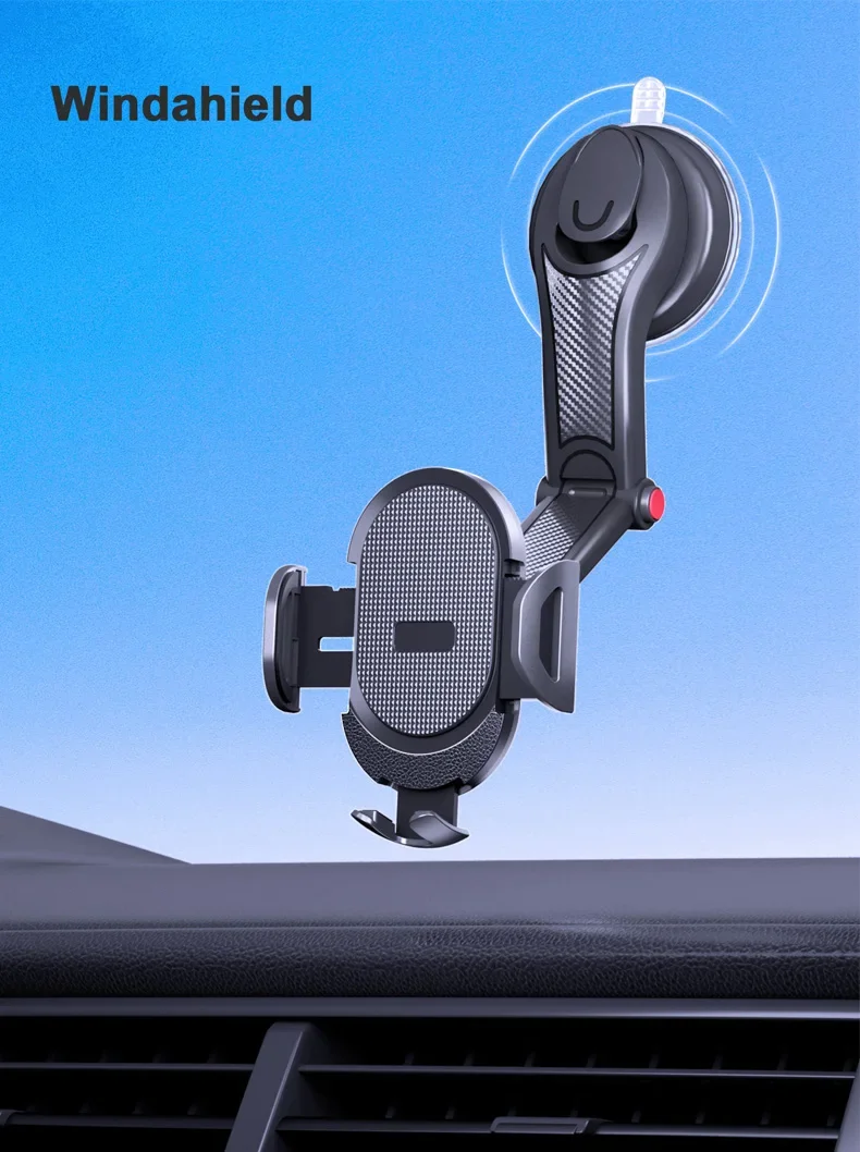2026 New Universal Sucker Car Phone Holder Windshield Car Dashboard Mobile Cell Support Bracket For IPhone17 16 15 Xiaomi Samsun