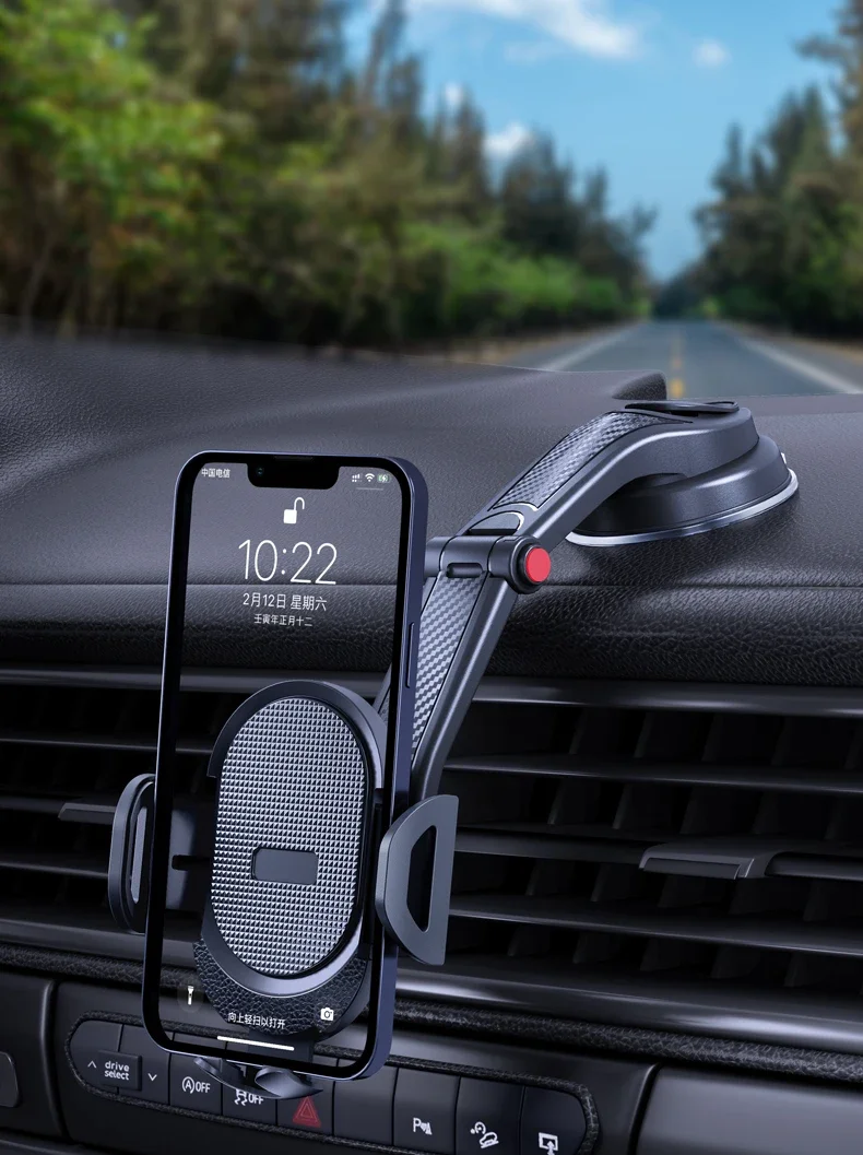 2026 New Universal Sucker Car Phone Holder Windshield Car Dashboard Mobile Cell Support Bracket For IPhone17 16 15 Xiaomi Samsun