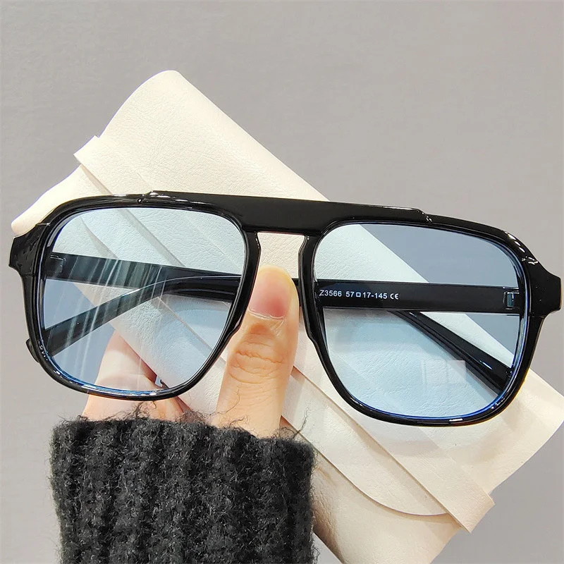 Men Oversized Frame Sunglasses Classic Big Frame Sport Eyeglasses 2026 Vintage Brand Design Shades UV400 Eyewear Trendy Glasses