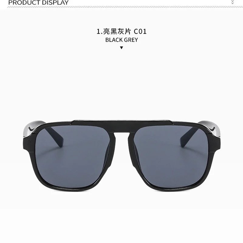 Men Oversized Frame Sunglasses Classic Big Frame Sport Eyeglasses 2026 Vintage Brand Design Shades UV400 Eyewear Trendy Glasses