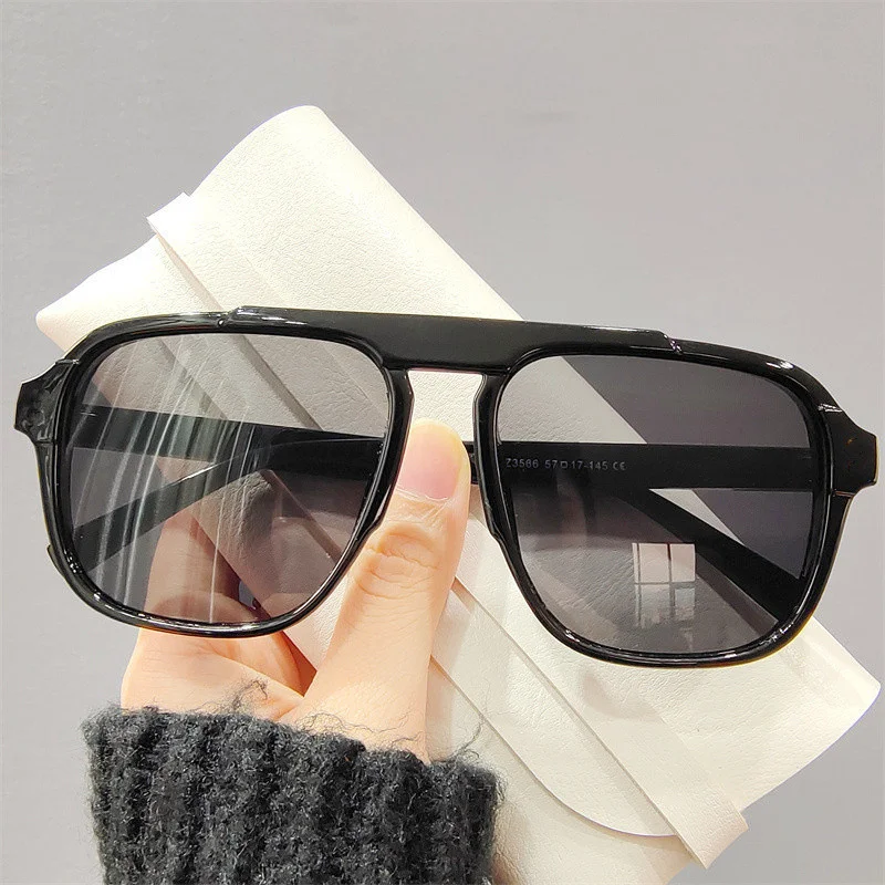 Men Oversized Frame Sunglasses Classic Big Frame Sport Eyeglasses 2026 Vintage Brand Design Shades UV400 Eyewear Trendy Glasses