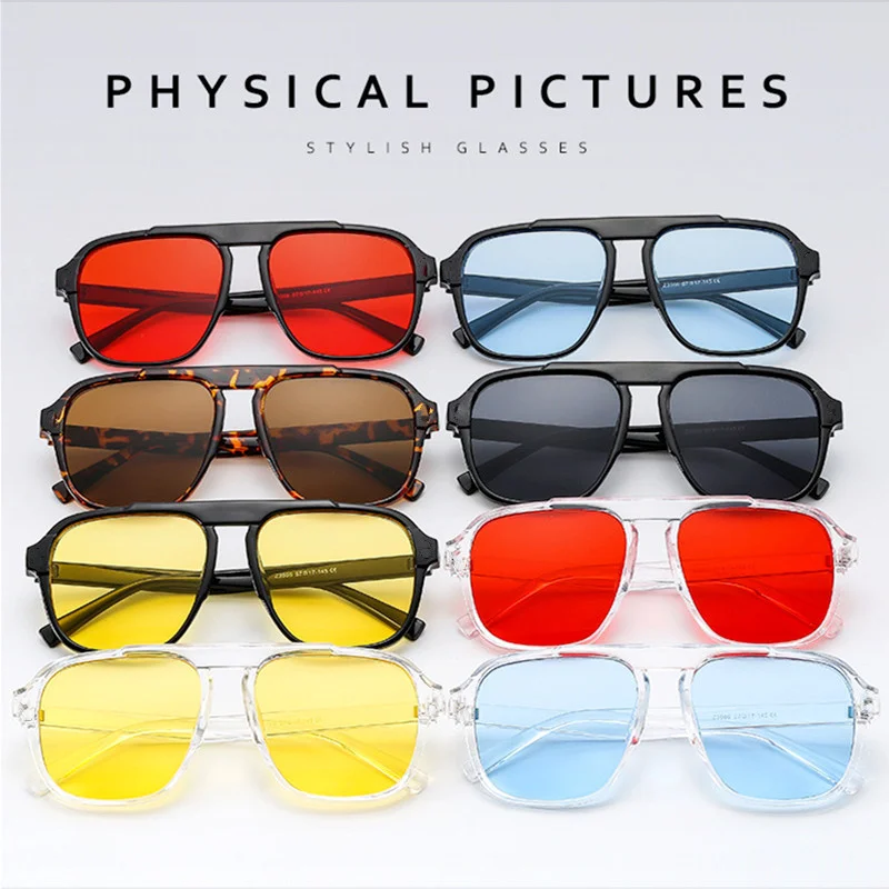 Men Oversized Frame Sunglasses Classic Big Frame Sport Eyeglasses 2026 Vintage Brand Design Shades UV400 Eyewear Trendy Glasses