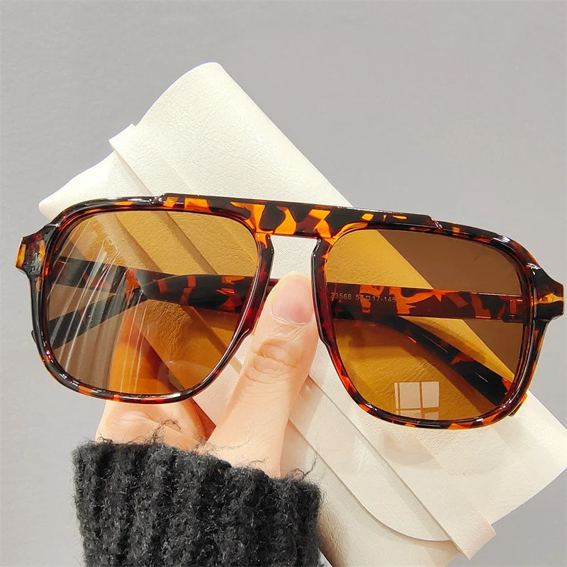 Men Oversized Frame Sunglasses Classic Big Frame Sport Eyeglasses 2026 Vintage Brand Design Shades UV400 Eyewear Trendy Glasses
