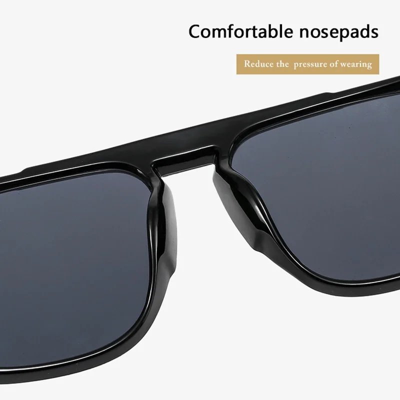Men Oversized Frame Sunglasses Classic Big Frame Sport Eyeglasses 2026 Vintage Brand Design Shades UV400 Eyewear Trendy Glasses