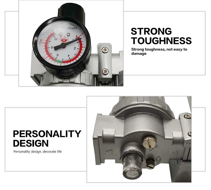 SFC-400 SFC-300 SFC-200 Air Compressor Air Filter Regulator Oil Water Separator Trap Filter Regulator Valve Automatic Drain