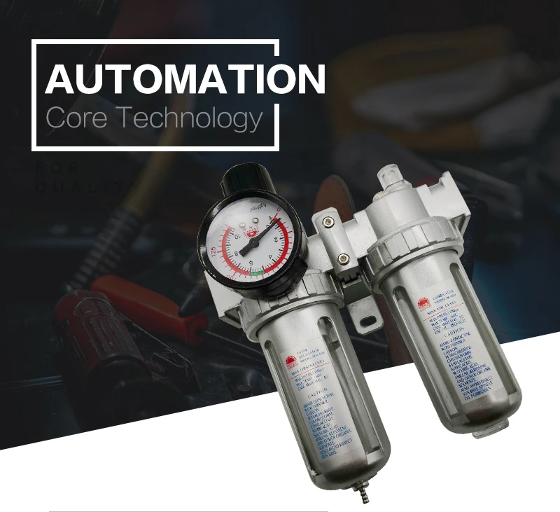 SFC-400 SFC-300 SFC-200 Air Compressor Air Filter Regulator Oil Water Separator Trap Filter Regulator Valve Automatic Drain