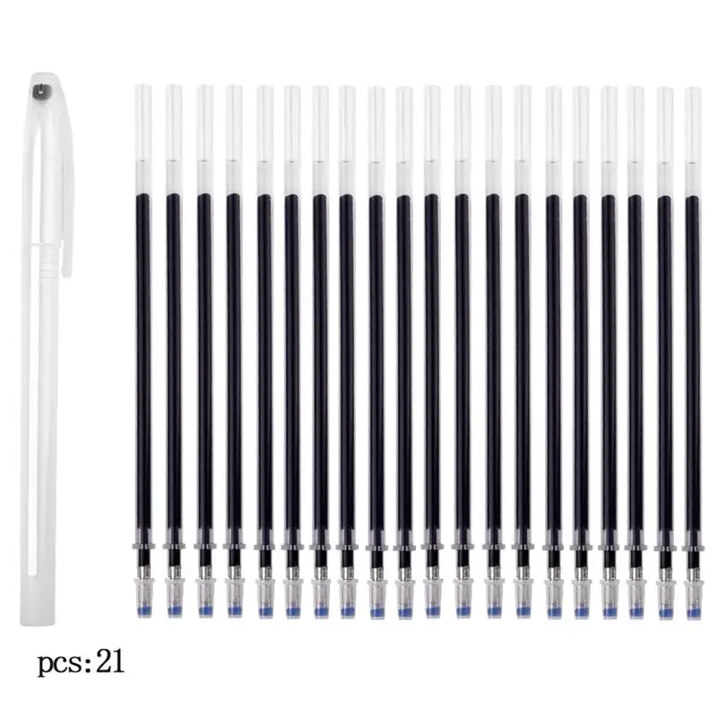 20Pcs High Temperature Disappearing Fabric Marker Refill Pens Set Erasable Pen Multi Purpose DIY Craft Sewing Accessories