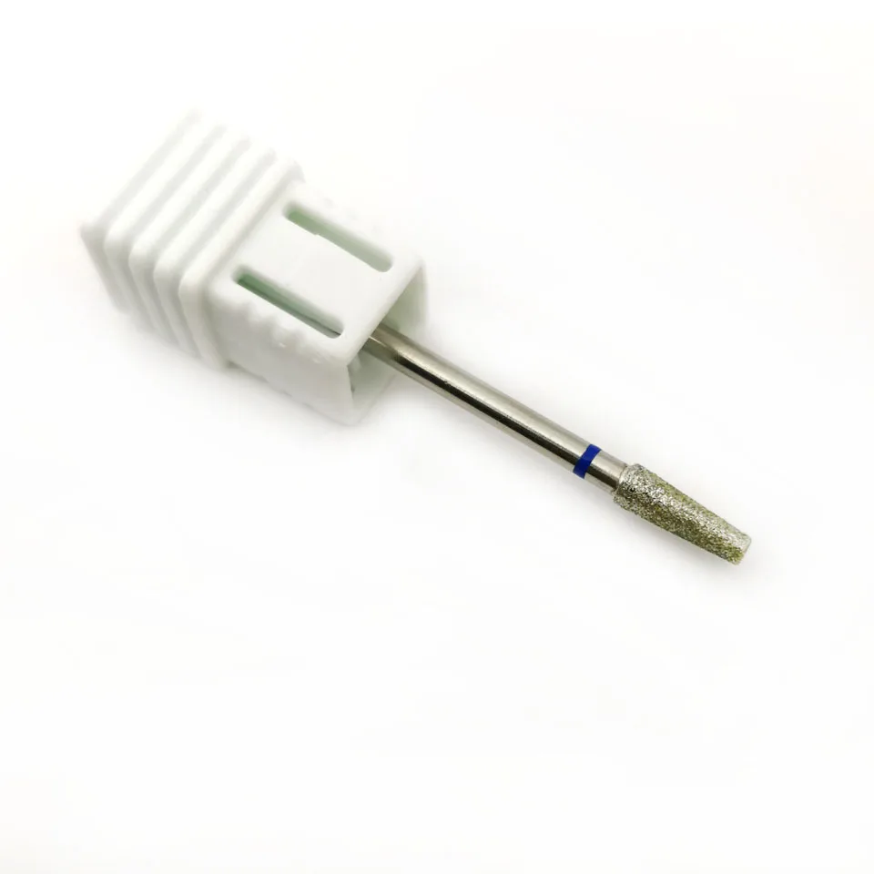 HYTOOS Tapered Diamond Cuticle Bit Nail Drill Bits Manicure Drills Nails Accessories Tools