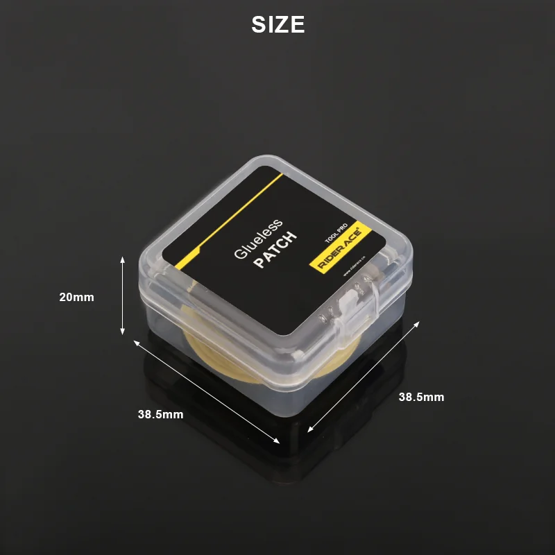 Bicycle Glueless Chip Patches Kit Bike Inner Tube Patching Tyre Lever Wheel Repair Tool MTB Glue Free Cold Patch Sealant Fix