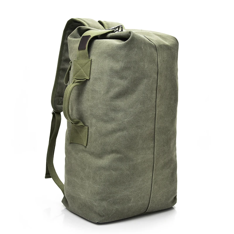 Man Travel Backpack Large Capacity Mountaineering Hand Bag High Quality Canvas Bucket Shoulder Bags Men Backpacks