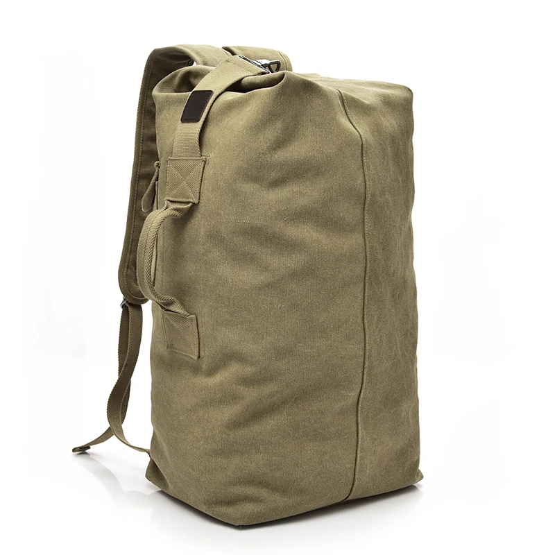 Man Travel Backpack Large Capacity Mountaineering Hand Bag High Quality Canvas Bucket Shoulder Bags Men Backpacks