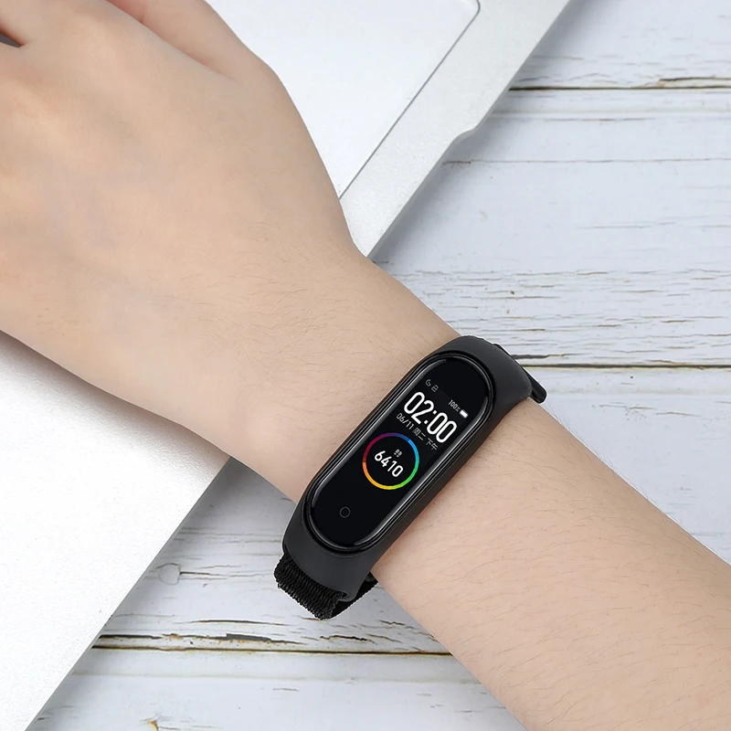 Bracelet for mi band 6 7 Strap Nylon Sport loop watch Belt pulsera correa Mi band 4 Wristband for xiaomi Mi band 5 4 3 Bracelet