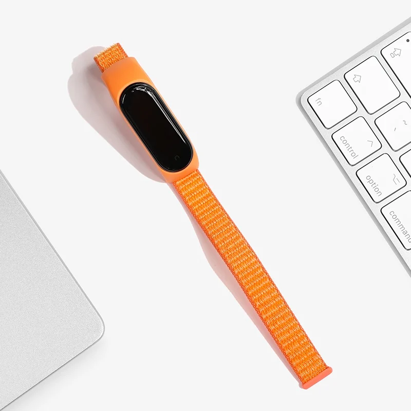 Bracelet for mi band 6 7 Strap Nylon Sport loop watch Belt pulsera correa Mi band 4 Wristband for xiaomi Mi band 5 4 3 Bracelet