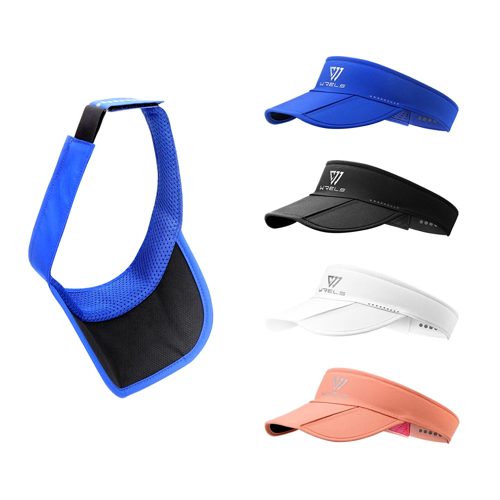 WRELS Summer Sun Hats Sun Protection Hat Outdoor Sports Golf Hats Top-Empty Visor Empty Breathable Anti-UV Adjustable Cool Cap