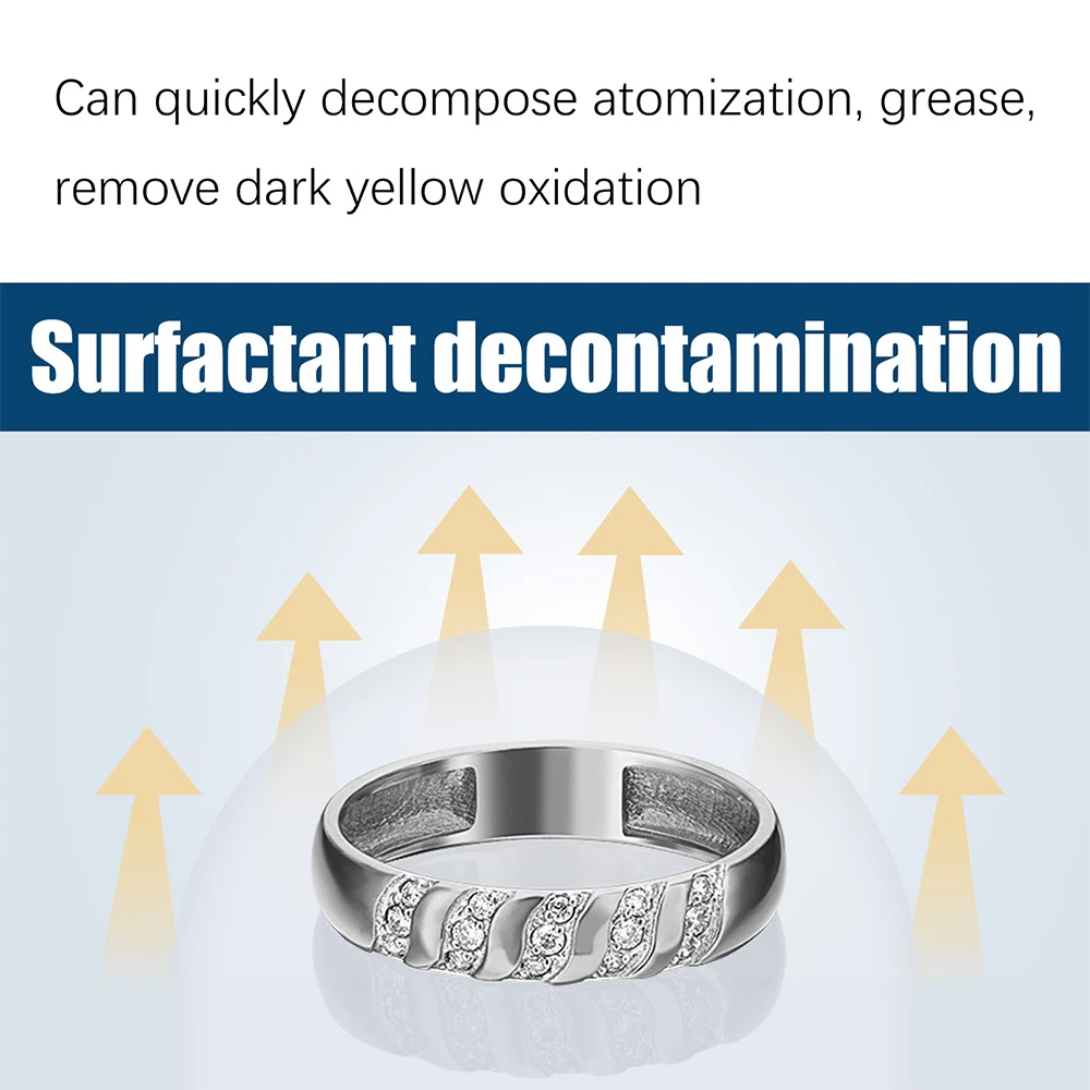 Jewellery Cleaning Solution Fluid for Ultrasonic Machine Cleaner Use Liquid To Clean Gold Silver Watches Diamonds