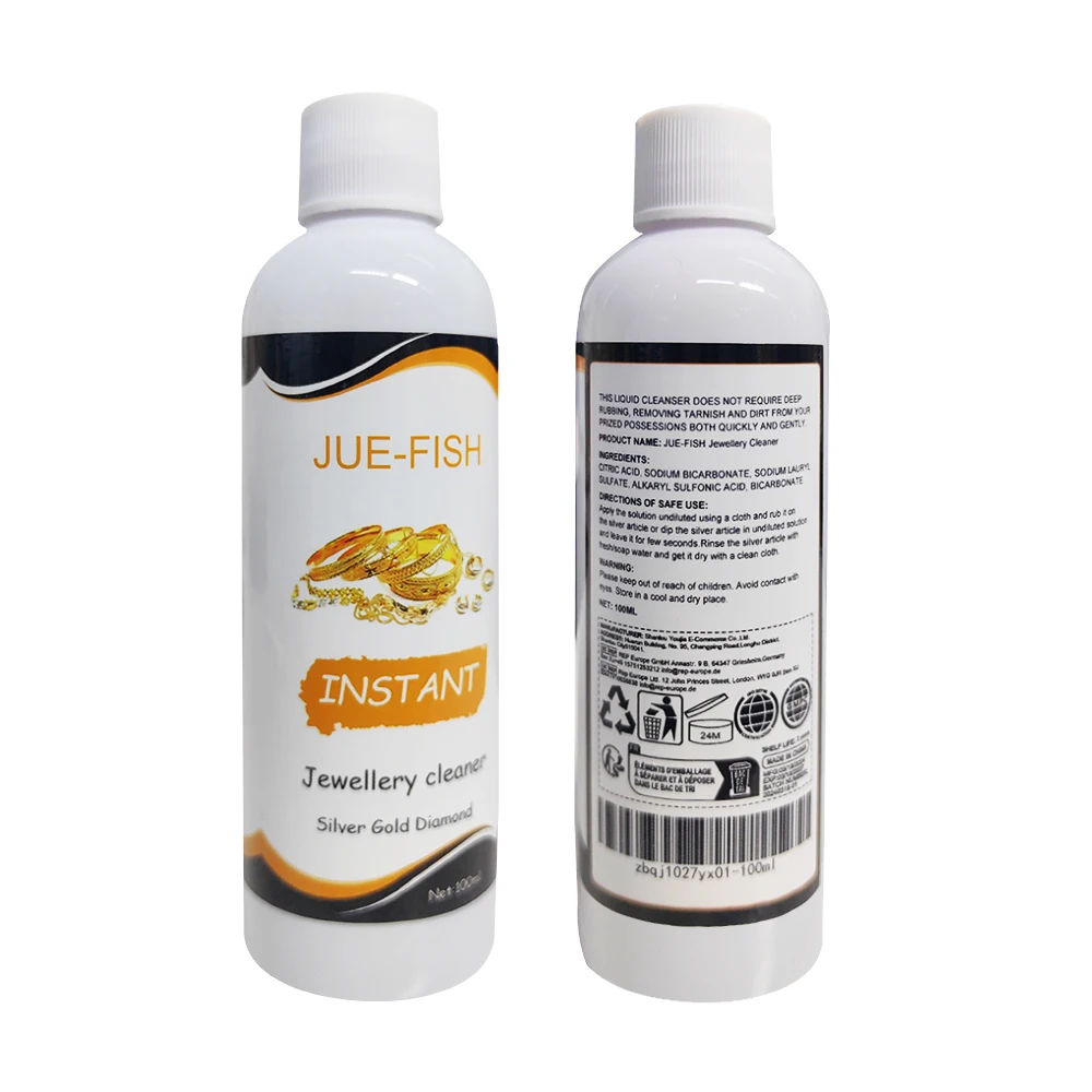 Jewellery Cleaning Solution Fluid for Ultrasonic Machine Cleaner Use Liquid To Clean Gold Silver Watches Diamonds