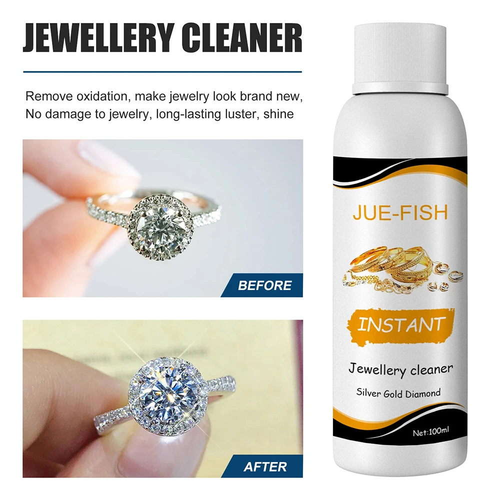 Jewellery Cleaning Solution Fluid for Ultrasonic Machine Cleaner Use Liquid To Clean Gold Silver Watches Diamonds