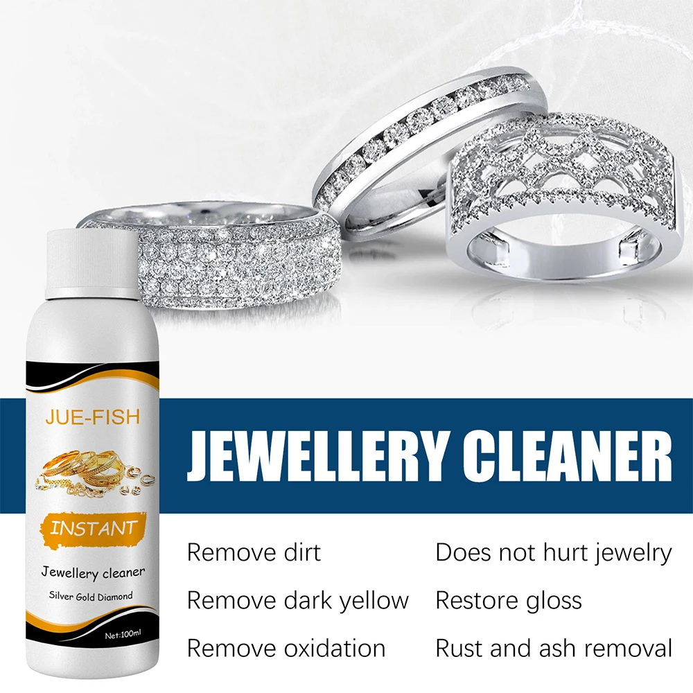 Jewellery Cleaning Solution Fluid for Ultrasonic Machine Cleaner Use Liquid To Clean Gold Silver Watches Diamonds