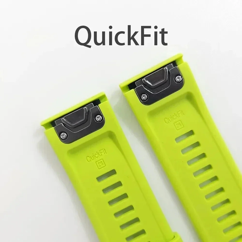 For Garmin Tactix 7 Pro Delta Descent/Quatix 7/6/5 Sapphire/7X Solar Strap Fenix 7X Silicone Correa 22mm 26mm Quickfit Watchband