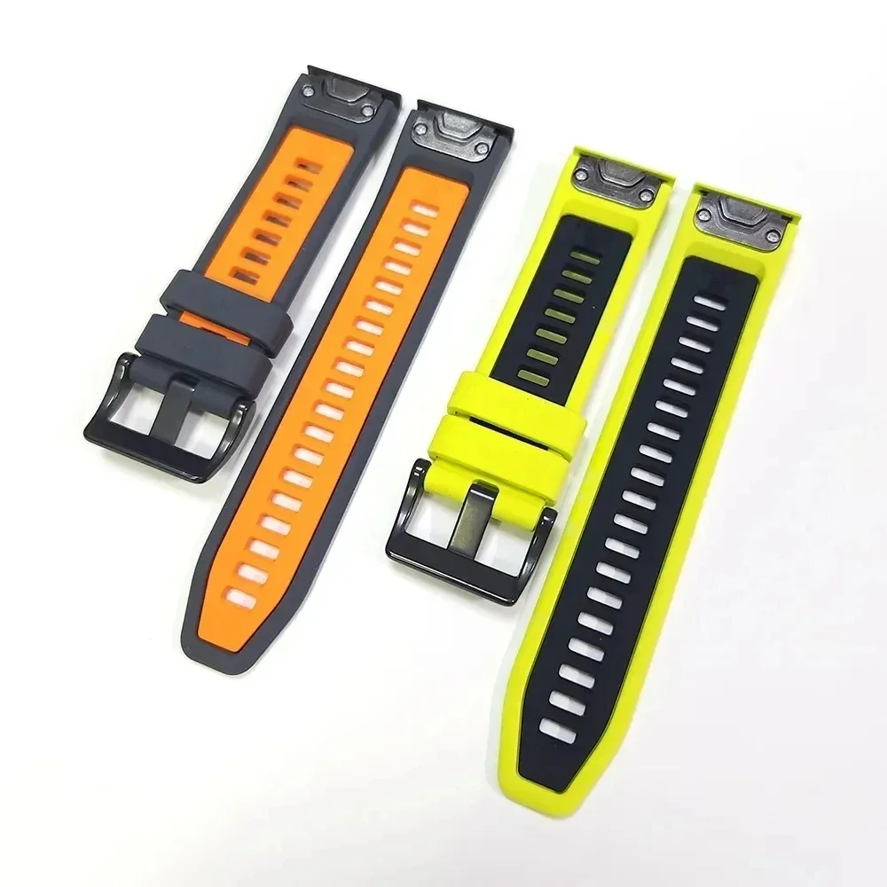For Garmin Tactix 7 Pro Delta Descent/Quatix 7/6/5 Sapphire/7X Solar Strap Fenix 7X Silicone Correa 22mm 26mm Quickfit Watchband