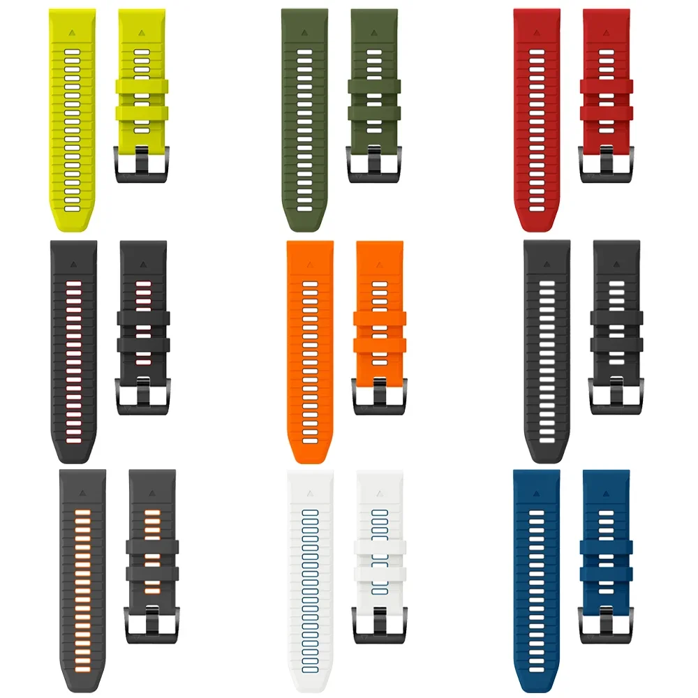 For Garmin Tactix 7 Pro Delta Descent/Quatix 7/6/5 Sapphire/7X Solar Strap Fenix 7X Silicone Correa 22mm 26mm Quickfit Watchband