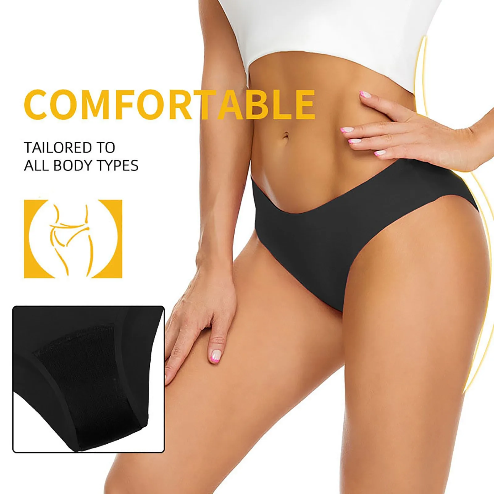Swimwear Menstrual Leakproof Bikini Bottom Absorbent Pants High Waist Swimming Trunks For Teenagers Women Women'S Panties