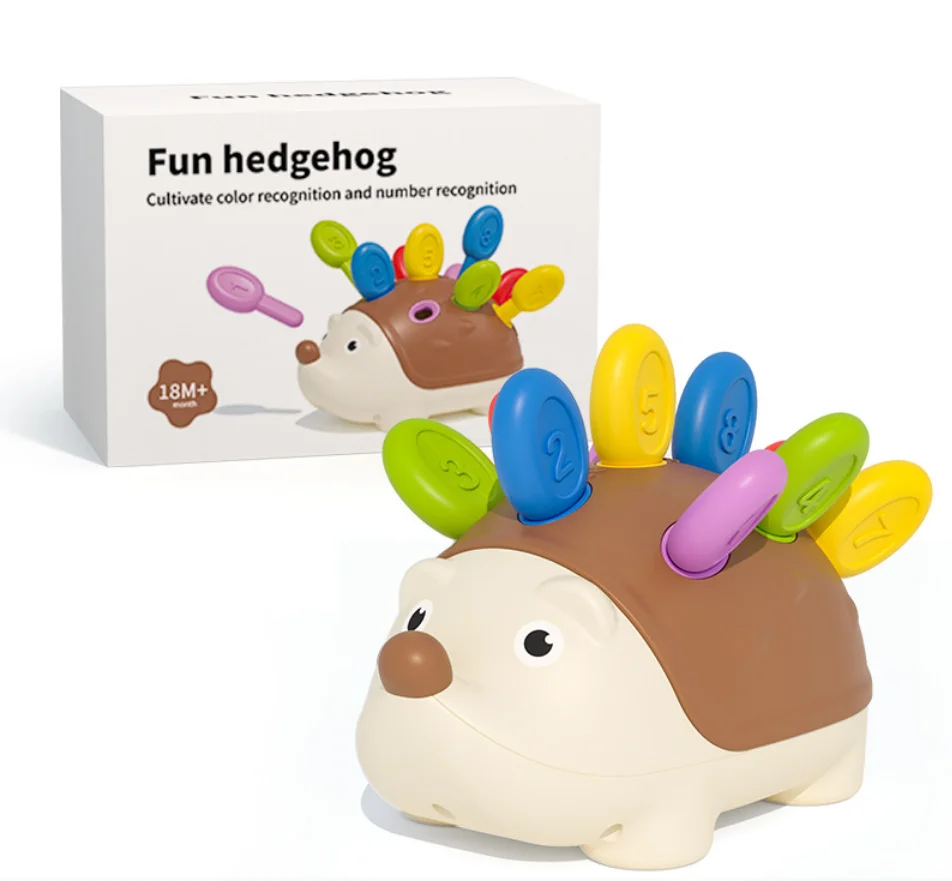 Hedgehog Montessori Baby Toys Hand-eye Coordination Fine Motor Training Develop Concentration Children Sensory Educational Toy