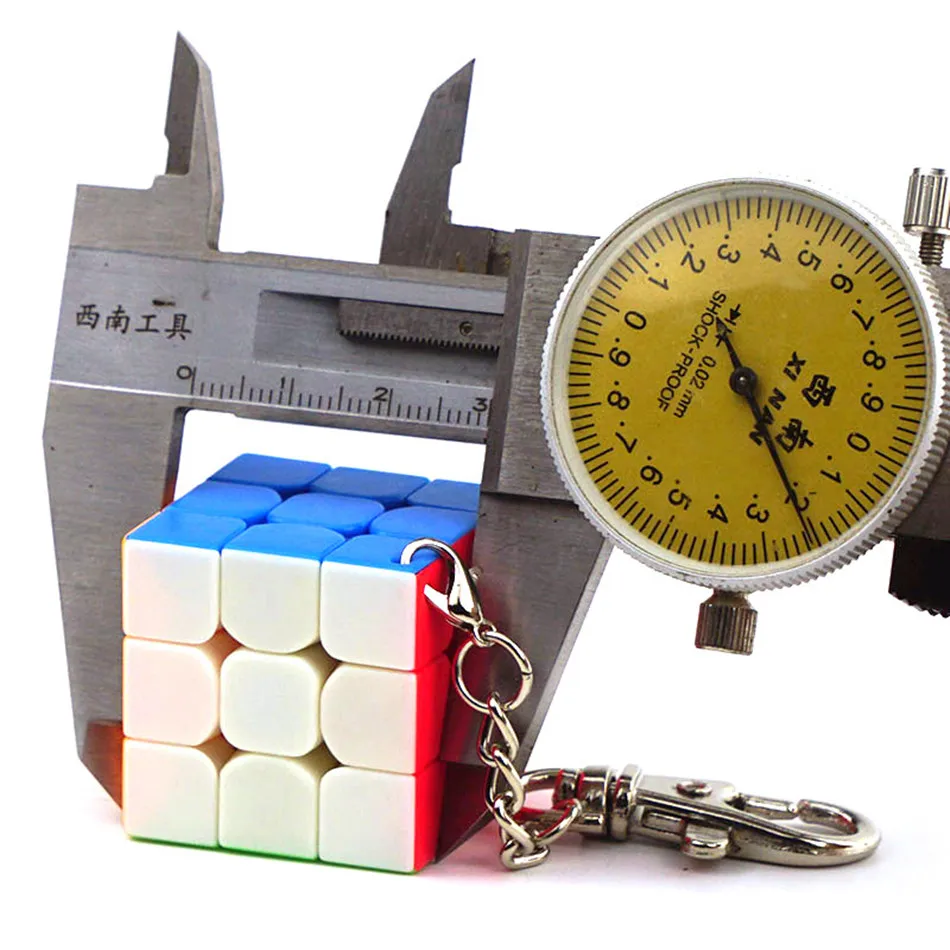 MoYu KeyChain Mofangjiaoshi 3cm 3.5cm Mini 3x3x3 Magic Cube KeyChain Professional Educational Toys Key Ring Cubo Magico Puzzle