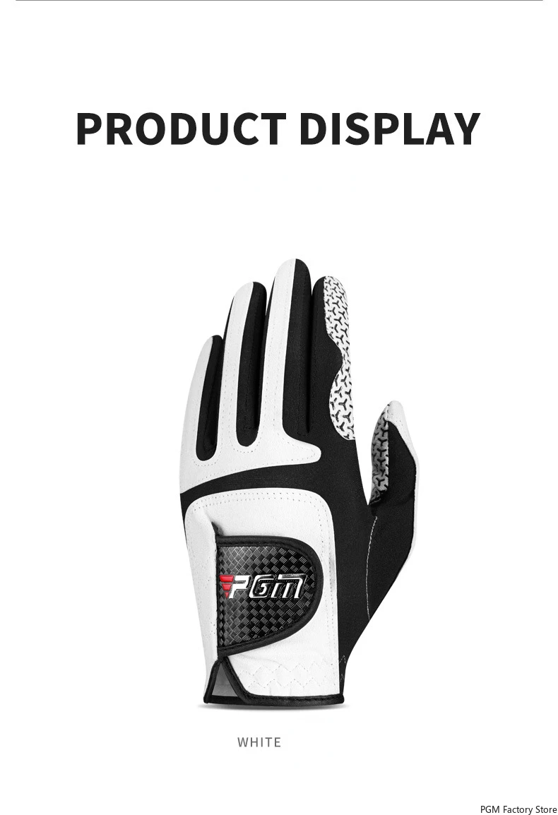 Professional Golf Gloves Microfiber Cloth Fabric Breathable Non-Slip Club Swing Putting Training Glove ST037