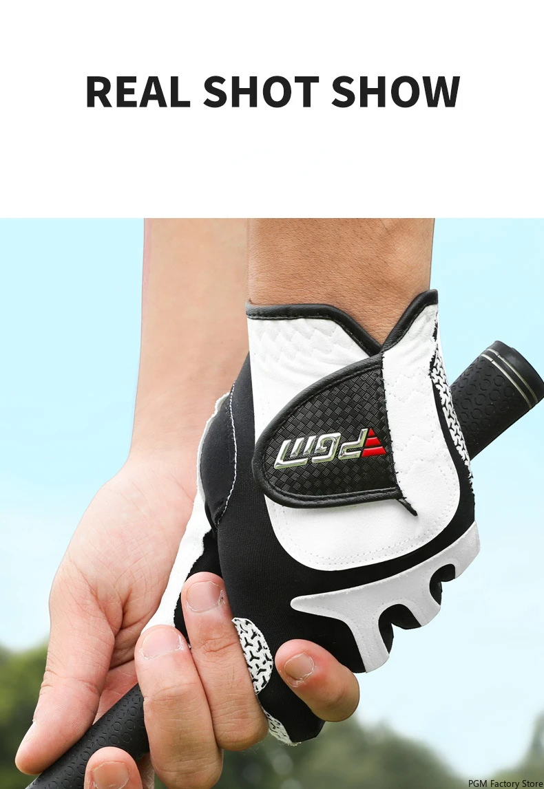 Professional Golf Gloves Microfiber Cloth Fabric Breathable Non-Slip Club Swing Putting Training Glove ST037