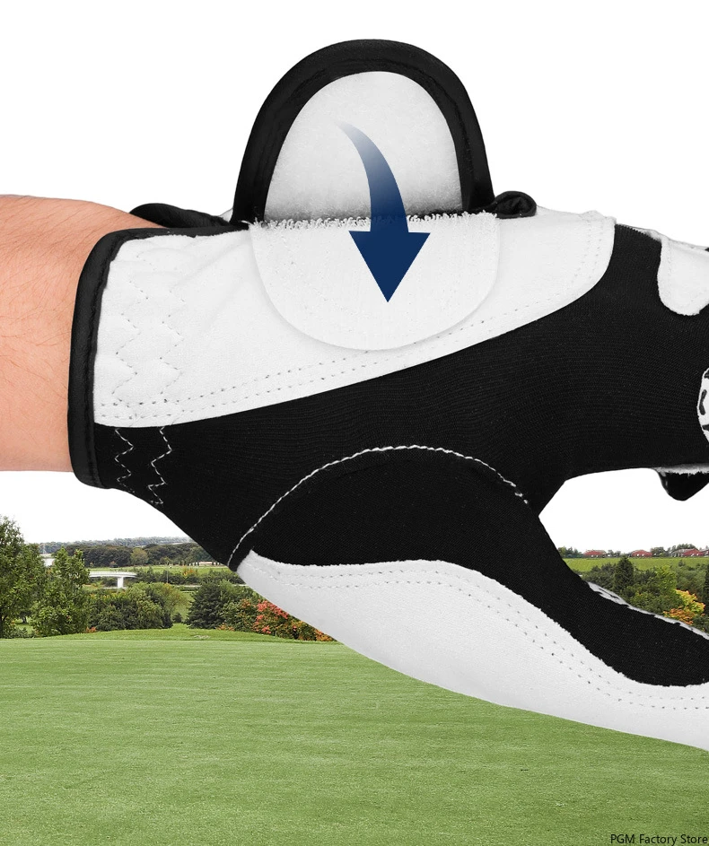 Professional Golf Gloves Microfiber Cloth Fabric Breathable Non-Slip Club Swing Putting Training Glove ST037