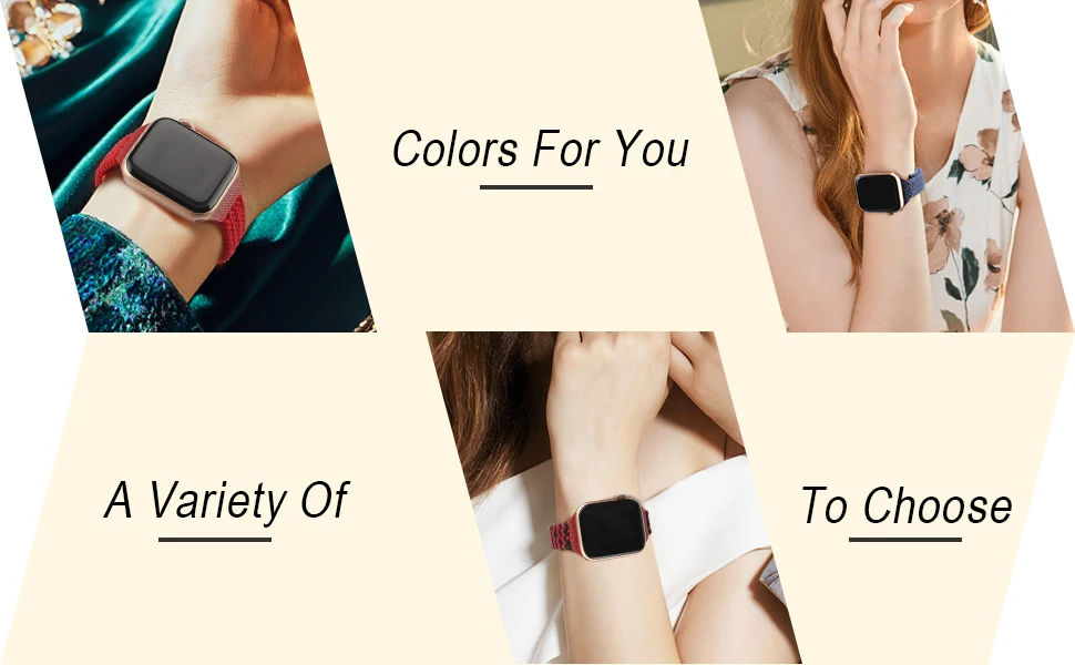 Braided Solo Loop For Apple watch Strap 40mm 41mm 45mm 44mm 49mm 38mm Silm Nylon bracelet iWatch series 9 8 7 3 se Ultra 2 strap
