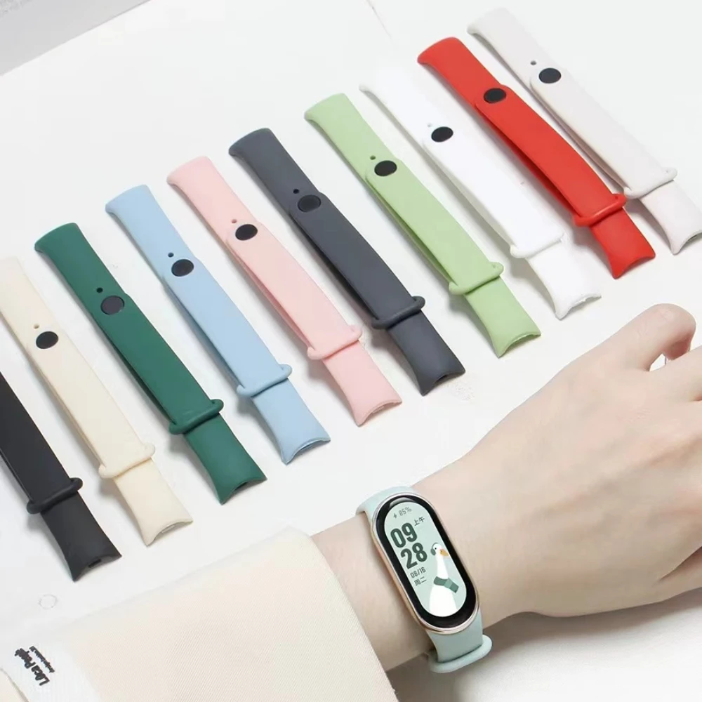 Soft Official Silicone Strap for Xiaomi Mi Band 11 10 Sports Smart Bracelet Wristband Mi Band 8 9 Replacement Band Accessories