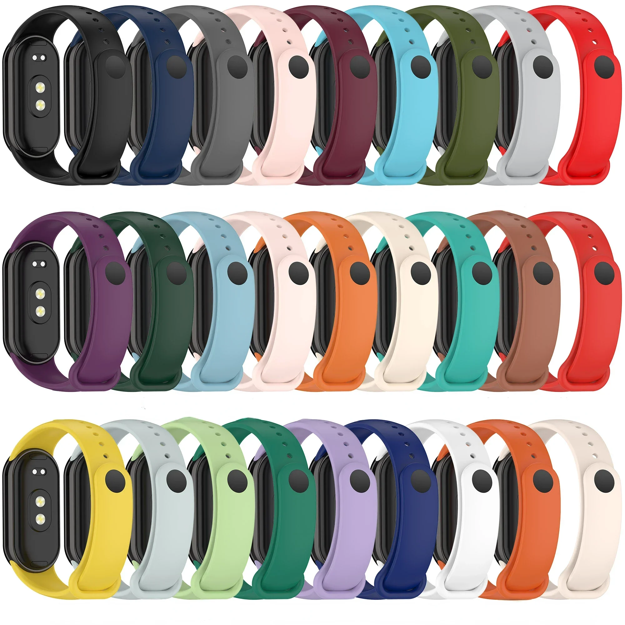Soft Official Silicone Strap for Xiaomi Mi Band 11 10 Sports Smart Bracelet Wristband Mi Band 8 9 Replacement Band Accessories
