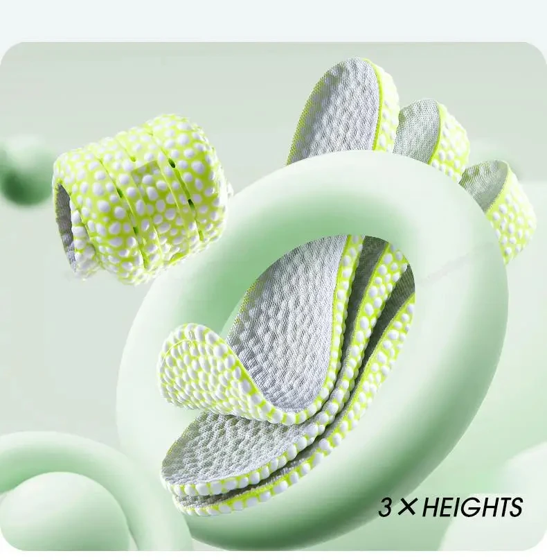 1Pair Boost Height Increase Shoes Insoles Men Women Soft Comfort Running Sports Insole for Feet 1.5/2.5/3.5cm Growing Shoe Pads